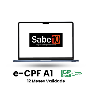 Certificado Digital eCPF A1 Pessoa Física Online 12 Meses Emissão Online