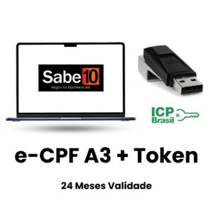Certificado Digital eCPF A3 Pessoa Física 24 Meses com Token Emissão Online