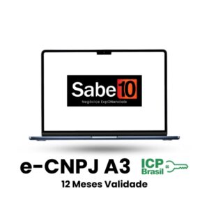 Certificado Digital eCNPJ A3 Pessoa Jurídica Renovação 12 Meses Emissão Online